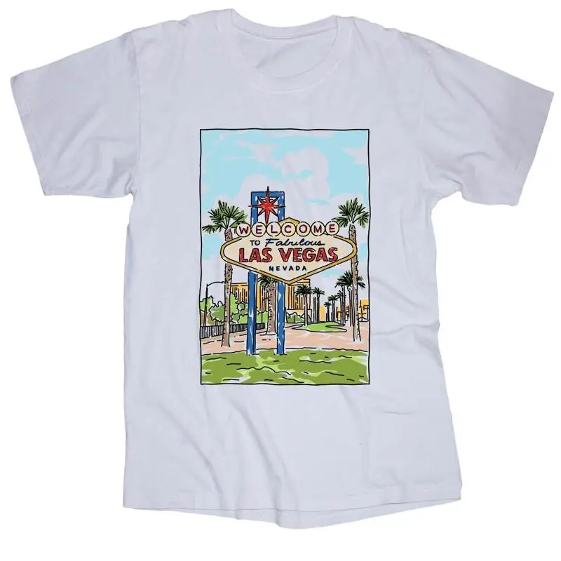 las-vegas-nevada-desenho-pintura-camiseta-branca-bem-vindo-ao-poquer-fabuloso