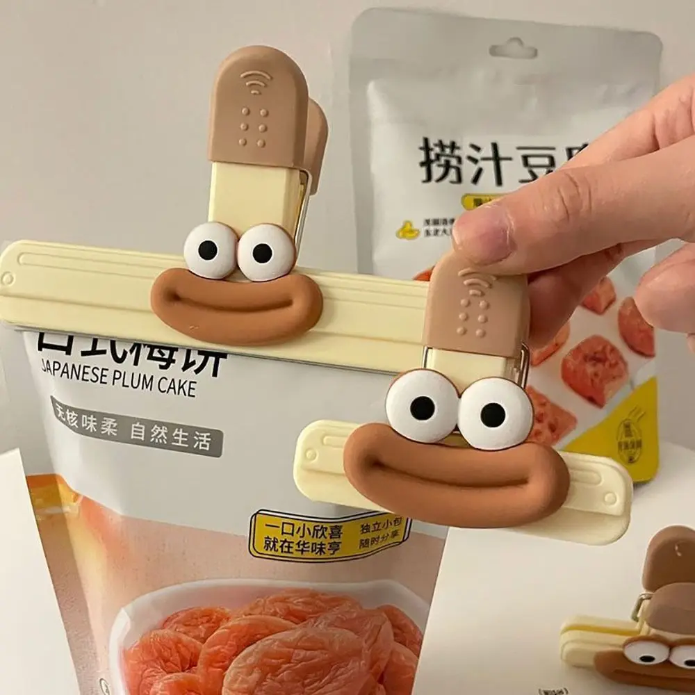 High Quality Food Preservation Sealing Clips Moisture-proof Multi-function Packages Clamp Reusable Cartoon File Clip