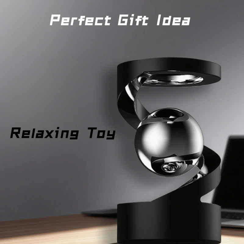 Giroscópio antiestresse EDC - Spinner de metal flutuante com levitação magnética, presente de brinquedo de mesa exclusivo para homens e mulheres brinquedo inquieto