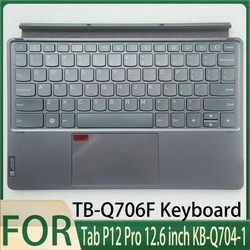 New Original TB-Q706F Keyboard for Tab P12 Pro 12.6 inch Tablet Magnetic Keyboard Pad Base Gray US KB-Q704-1(Incompatible 12.7