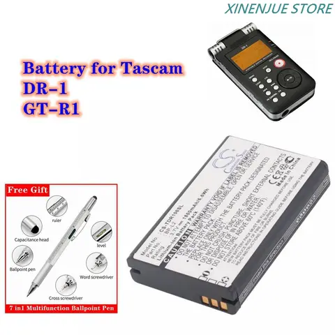 แบตเตอรี่เครื่องบันทึก 3.7V/1800mAh BP-L2 สําหรับ Tascam DR-1, GT-R1