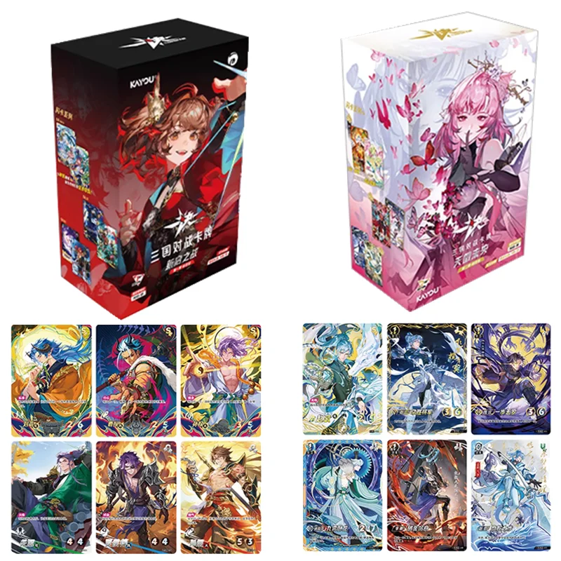 

KAYOU натуральная битва с тремя королевствами, том 1, том 2, TCG, коллекционная карта периферийных устройств персонажей, детские игрушки, подарок на Рождество и день рождения