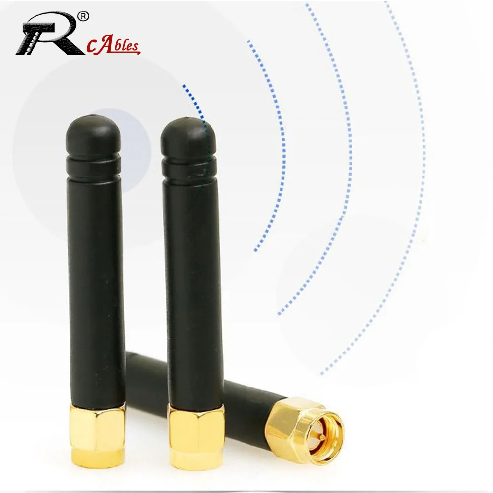 1PC 2.4G 50 Ohm Length 5CM Small Antenna Mini Short SMA Male Rubber Sleeve Small  WIFI Bluetooth Antenna