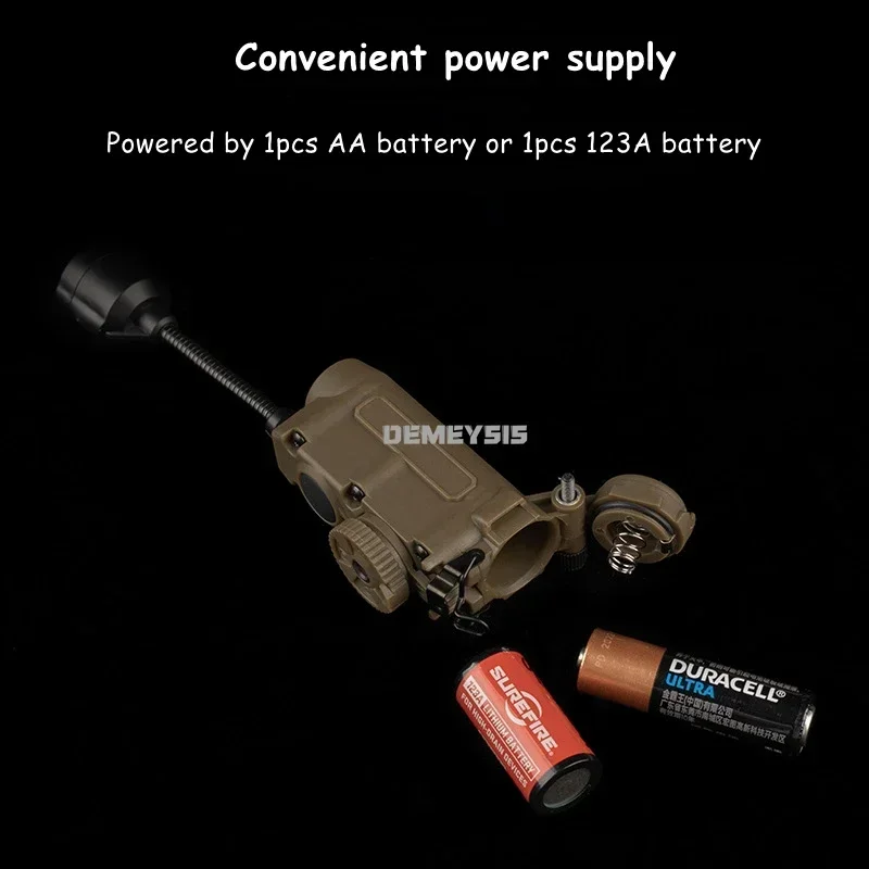 ไฟฉายติดหมวกยุทธวิธี ไฟแฟลช สีแดง เขียว น้ำเงิน ขาว อินฟราเรด ไฟ IFF สำหรับล่าสัตว์ ตกปลา ไฟ LED เสริม