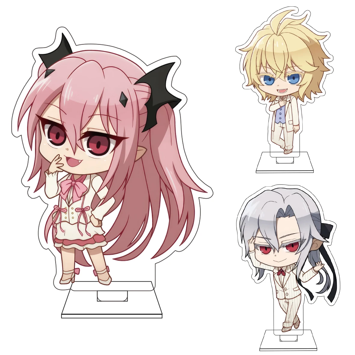 10CM Anime Seraph of the End ‌   Cosplay Niedliche Acryl-Figur Standfigur Shinoa Hiiragi Krul Tepes Ornamente Geschenke