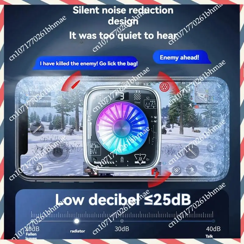 -A21Z SR01 PRO Mobile Phone Game Cooler Number Show Magnetic Backpack Semiconductor Radiator For IOS/Android B