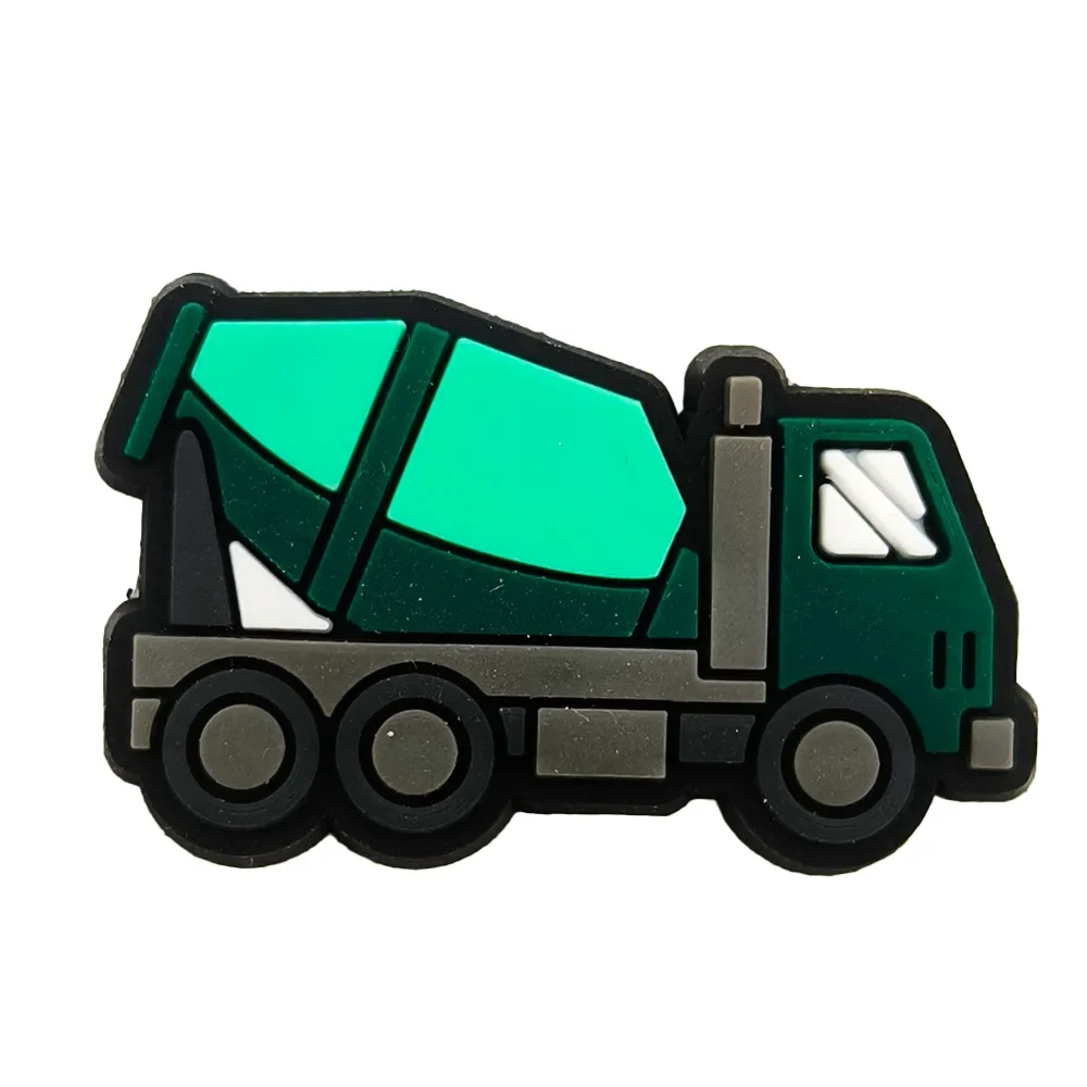 Sale 1Pcs Engineering vehicle Shoe Charms Decoration for Crocs Accessories Charms Clog Pin Bracelet Kids Friends Party Gift image 6