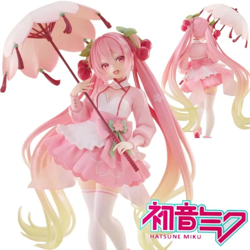 2026-taito-amp-hatsune-miku-sakura-cherry-colored-dress-anime-figure-miku-model-kt-statue-collectible-decorative-ornament-toys
