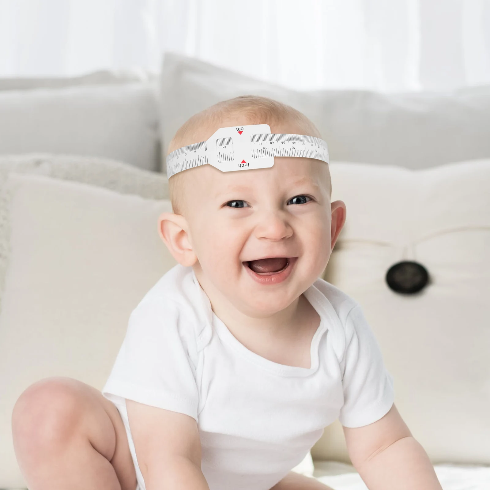 

5pcs Baby Head Circumference Measuring Tape Soft Adjustable Foldable Ruler for Infant Body Waist Dimensions Metric Tape Measure