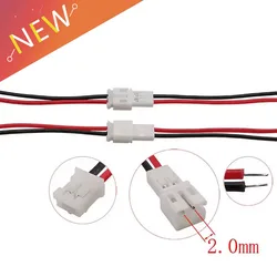 20CM JST PH 2.0 2.0mm Pitch 2 Pin Male Female Cable Connector Micro JST PH 2P Plug Jack Socket Terminals Wire Cables Connectors