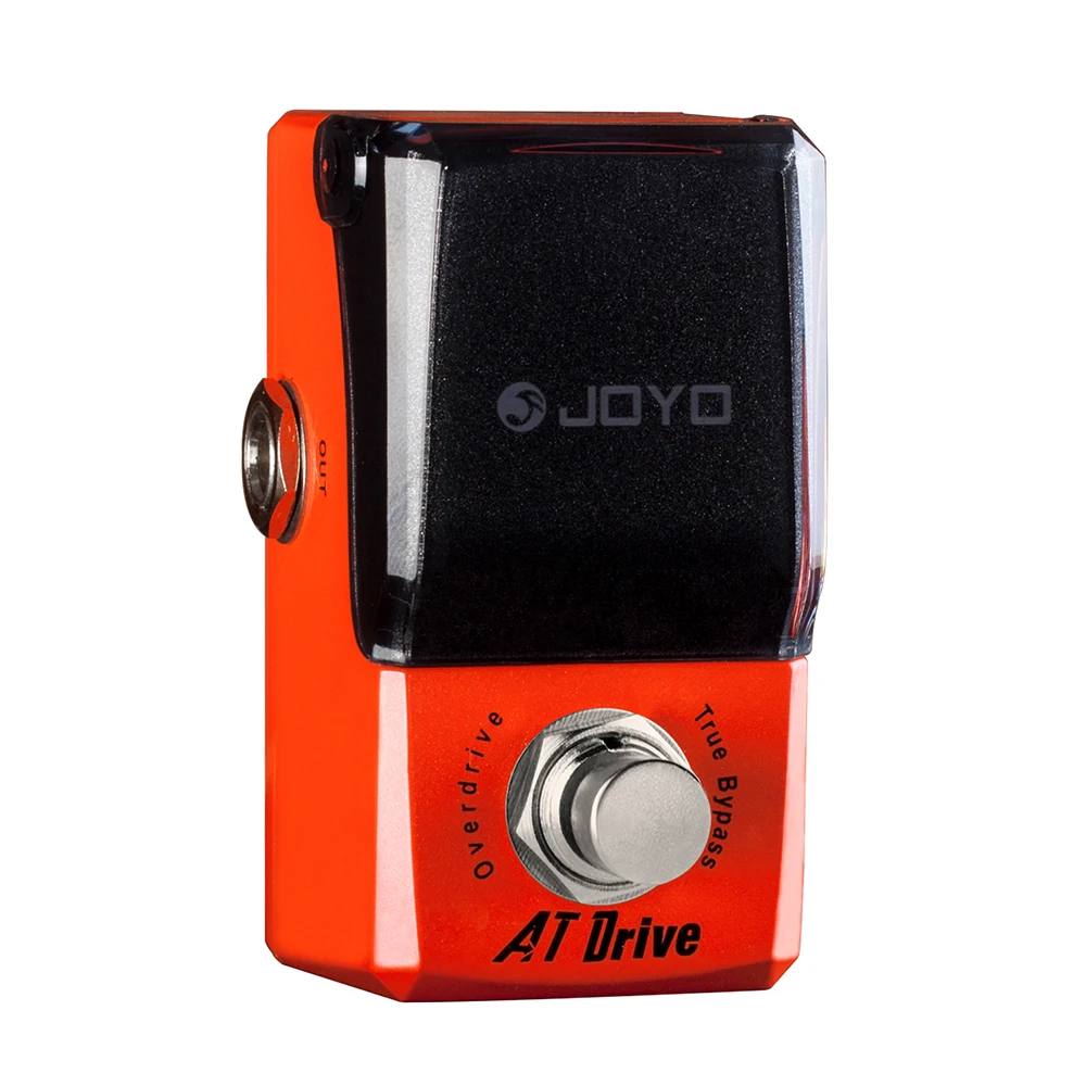 JOYO JF-305 AT DRIVE Педаль эффектов для гитары Overdrive Встроенная компрессионная педаль для гитары с высоким и низким эквалайзером и эффектом Bluesy Overdrive