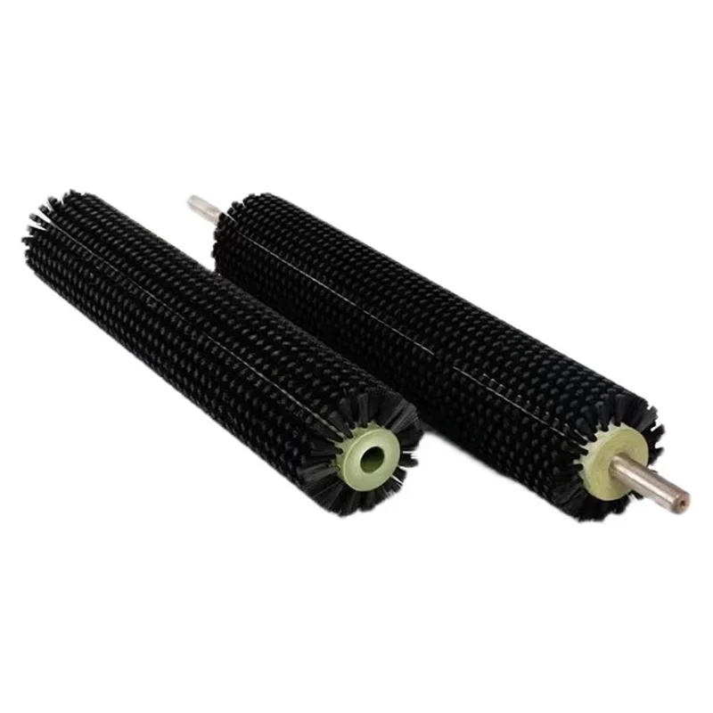 Industrial brush roller cleaning dust removal polishing machinery nylon wire drum cylindrical brush hollow circular brush wheel
