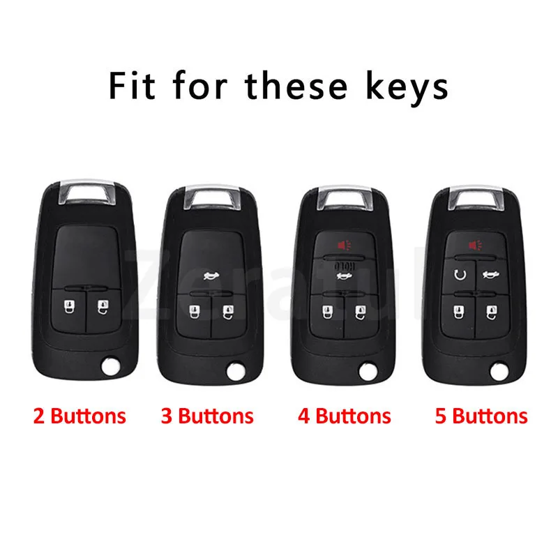 For Buick TPU Car Folding Key Case Cover Shell Fob Holder For Chevrolet Cruze Aveo Trax Opel Astra Corsa Meriva Zafira Antara J
