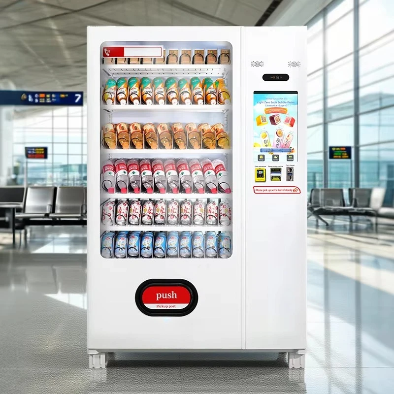 

Комбинированный торговый автомат для закусок, Новое поступление, умный автомат для закусок для отелей с многоязычной поддержкой, комбинированный торговый автомат для закусок