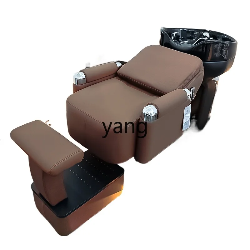 

Lcx hair salon ceramic deep basin flushing bed semi-reclining shampoo bed