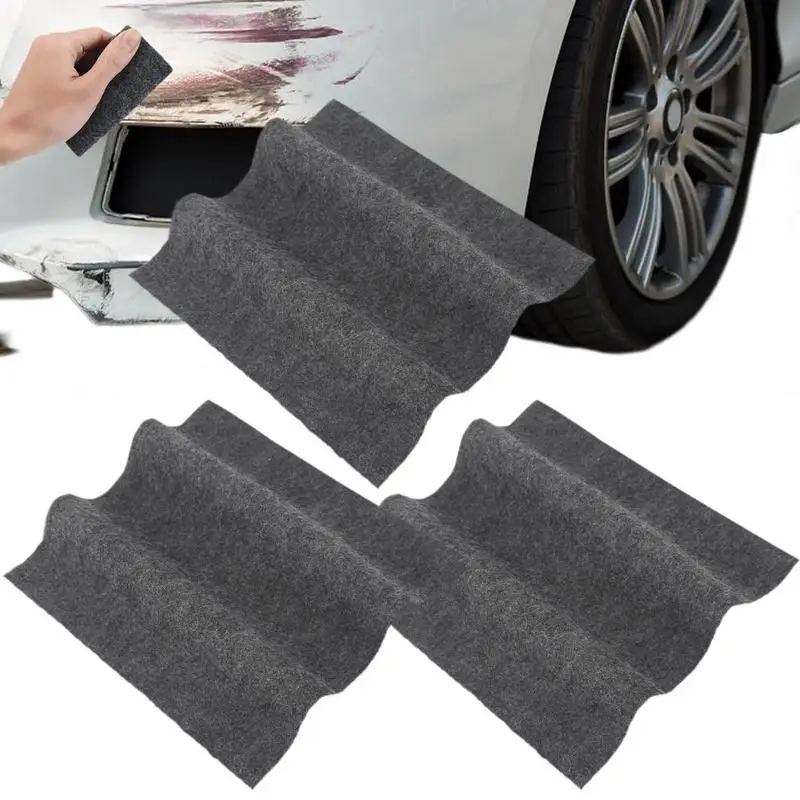 3pcs Nano Cleaning Cloth Effective Scratch Remover Nano Cloth Damage-Free Solution Non-Destructive Sparkle Cloth car accessories