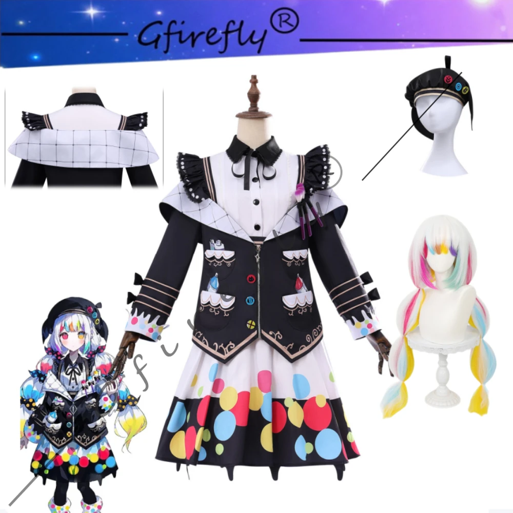 

Magical Girl Witch Trials Noa Jougasaki Same Style Exquisite Cute Colorful Dress Cosplay Costume Women Party Comic-Con Outfit