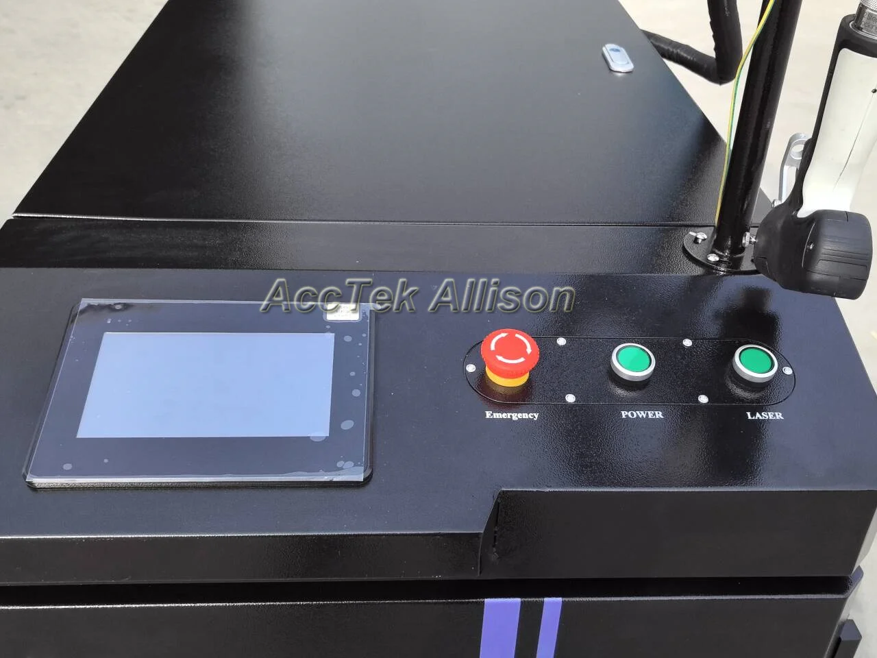 AccTek Fiber Laser 4in1 Cutting Welding Cleaning Welded Seam Remove Machine 3kw with HW980 Controller for Fast Delivery