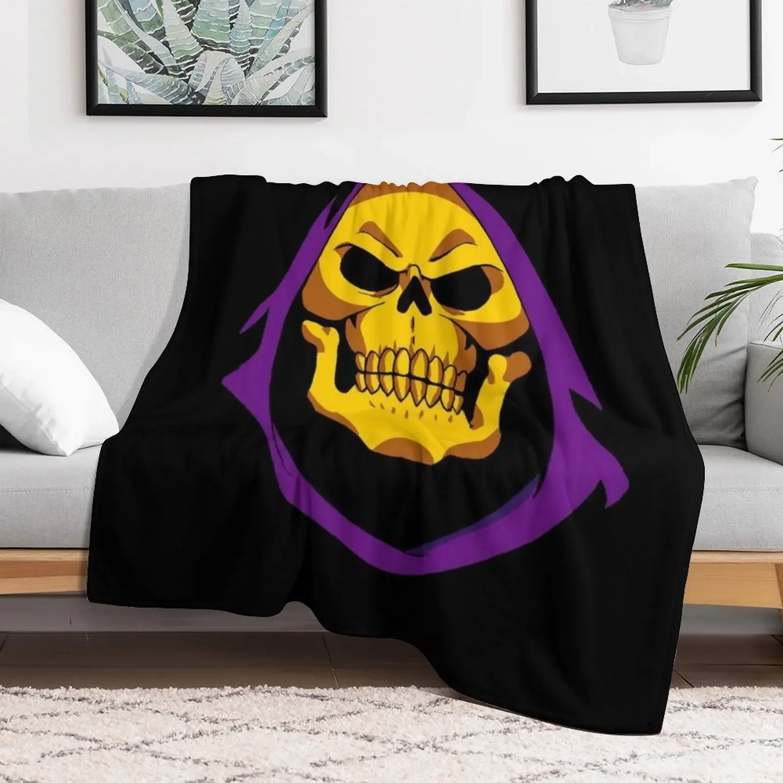 Skeletor Throw Blanket Moving Tourist for sofa Blankets For Sofas Blankets