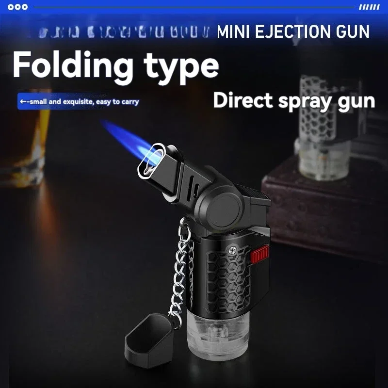 

Creative Folding Direct Impact Small Spray Gun Adjustable Rotating Head Shape Compact Portable Travel Lighter Wholesale