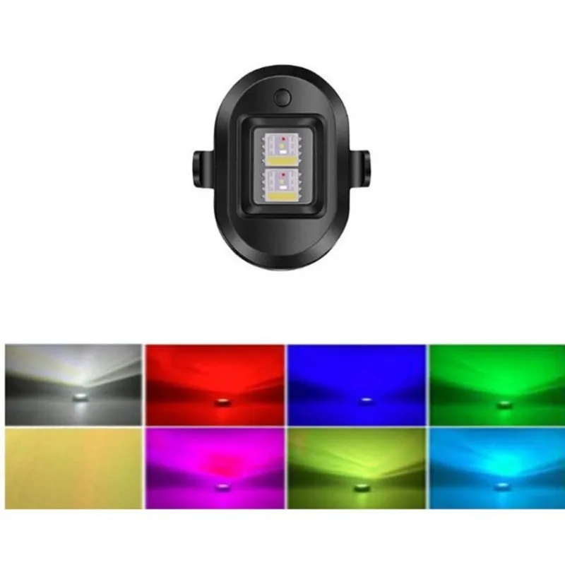 Leading-5Pc Seven-Color Strobe Light For Drones, Motorcycles