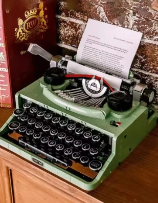 

Creative Ideas Coffee Mug Machine Typewriter Telephone Camera Telescope Micro Mini Building Blocks Set Game Moc Toys For Adults