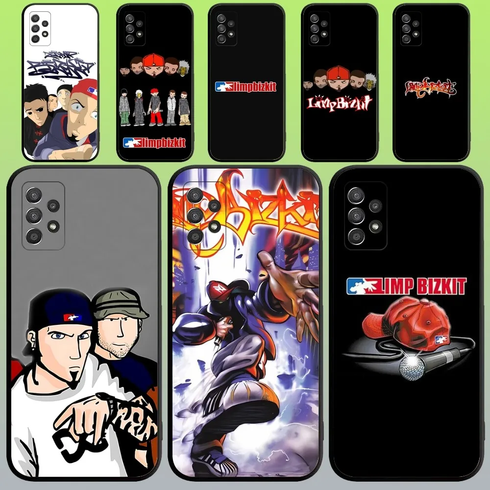 

L-Limp B-Bizkit Rock Band Phone Case For Samsung Galaxy A20,A21s,A22,A31,A32,A52,A53,A72,73,A80,A91 Soft Black Cover