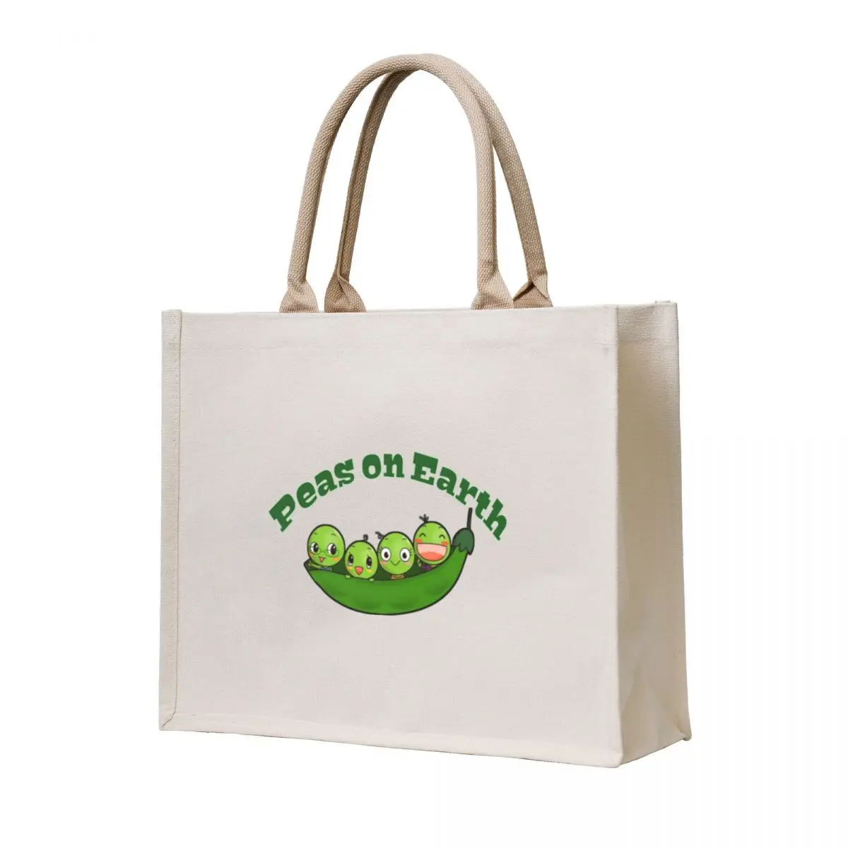

peas on earth Tote Bag large size bags tote bag men's women bag
