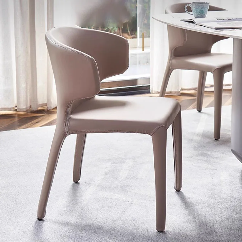 Designer Ergonomic Hall Dining Chairs Modernbackrest Study Vanity Chairs Styling Apartamento Chaises Salle Manger Home Furniture