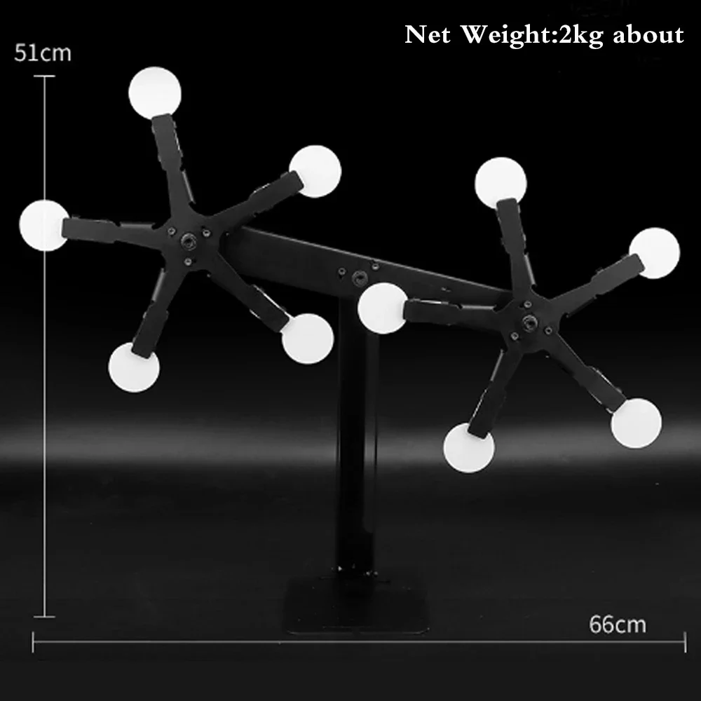 Objetivo de tiro de entrenamiento táctico, soporte oscilante de aleación de alta resistencia, brazo objetivo de cinco estrellas, Paintball, accesorios de caza al aire libre