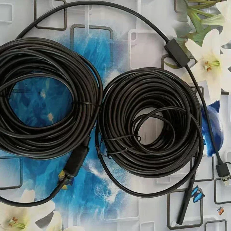 HD fish hunting surveillance camera Wire connection IP68 waterproof endoscope 8LED Fish finder fishing tool for smart phones