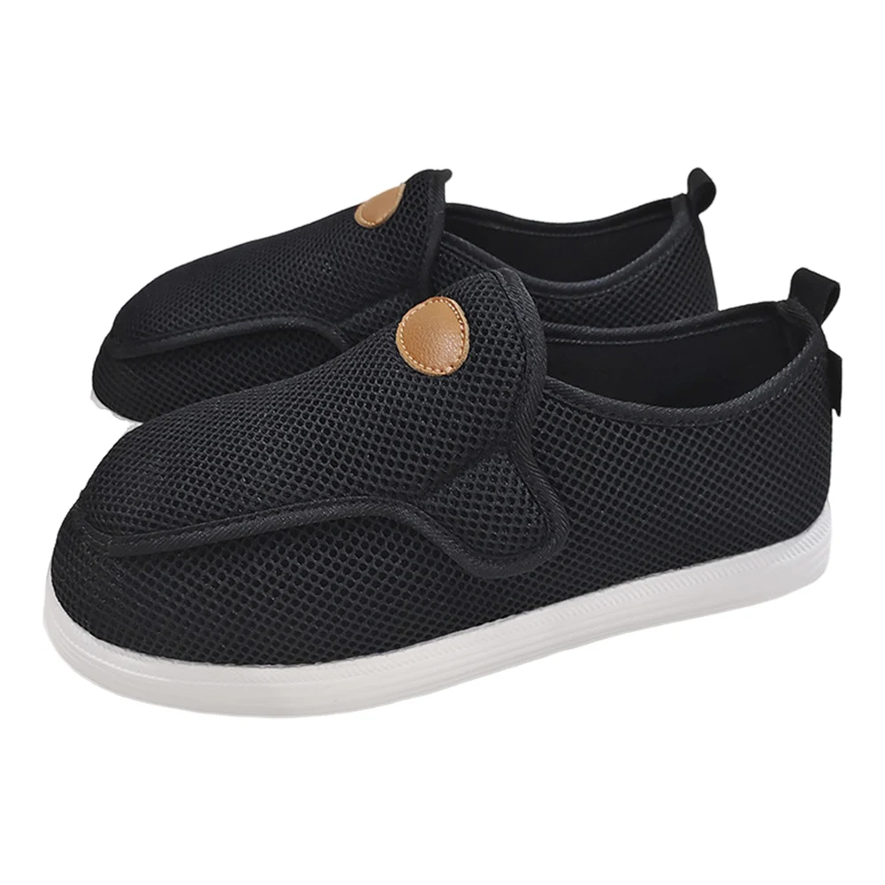 Walking Shoes for Men Extra Wide Width Slip- Shoes Adjustable Diabetic House Shoes for Elderly Foot Pain Relief Neuropathy