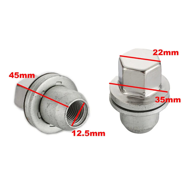 5/10/15PCS RRD500290 Stainless Steel Wheel Nut Cap For Land Rover Discovery 3 4 Range Rover L322 Sport 2004-2009