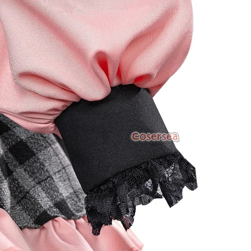 أزياء Cosersea Ai Hoshino التأثيرية أنيمي Oshi No Ko Ai Hoshino فستان لوليتا الوردي للنساء مجموعة كاملة من أزياء الهالوين للعب الأدوار