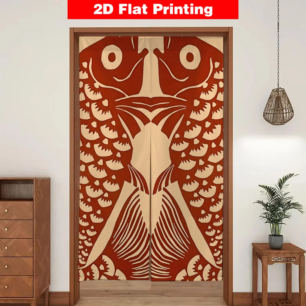 Japanese Door Curtain Room Decoration Screen Panel Boho Noren Entrance Divider Fabric Washable Decor for Zen Home Style