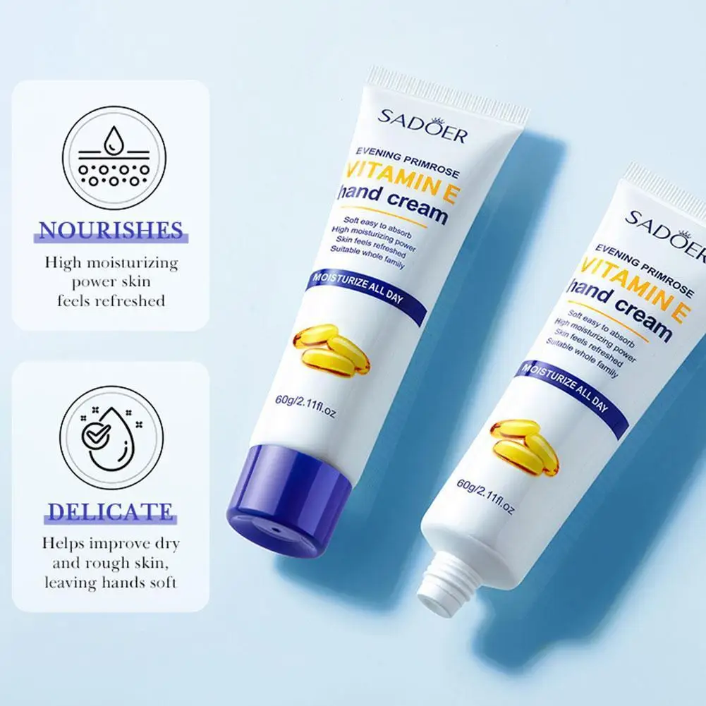 SADOER Vitamin E Hand Cream Remove Wrinkles Eliminate Spots Winter Hand Skin Care Anti Chapping Moisturizing Whitening