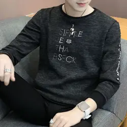 Fashion O-Neck All-match Knitted Letter Embroidery Sweater Men's Clothing 2022 Autumn New Oversized Casual Pullovers Korean Tops