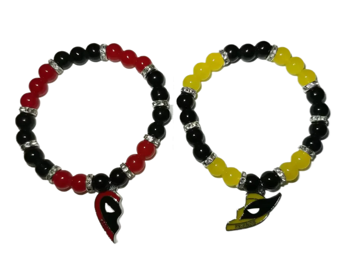 Marvel Superhero Deadpool Wolverine Cosplay Anime Best Friends Pendant Keychain Couple Heart Keyrings Accessories Gifts for Kids