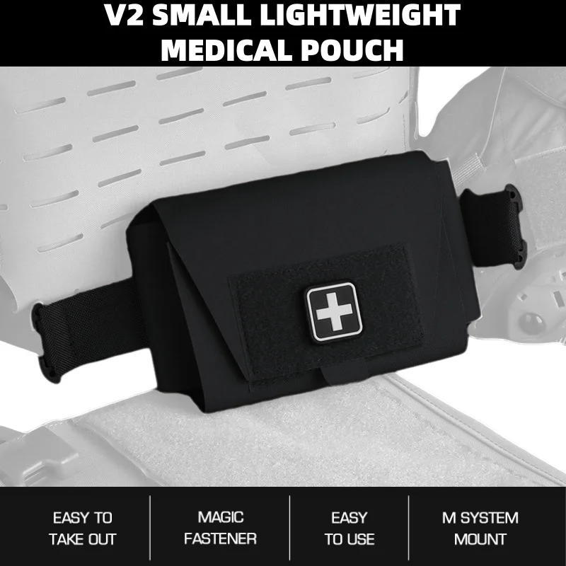 

Split Molle system mounting package, split horizontal pull quick access design, small light and fast first aid kit V2