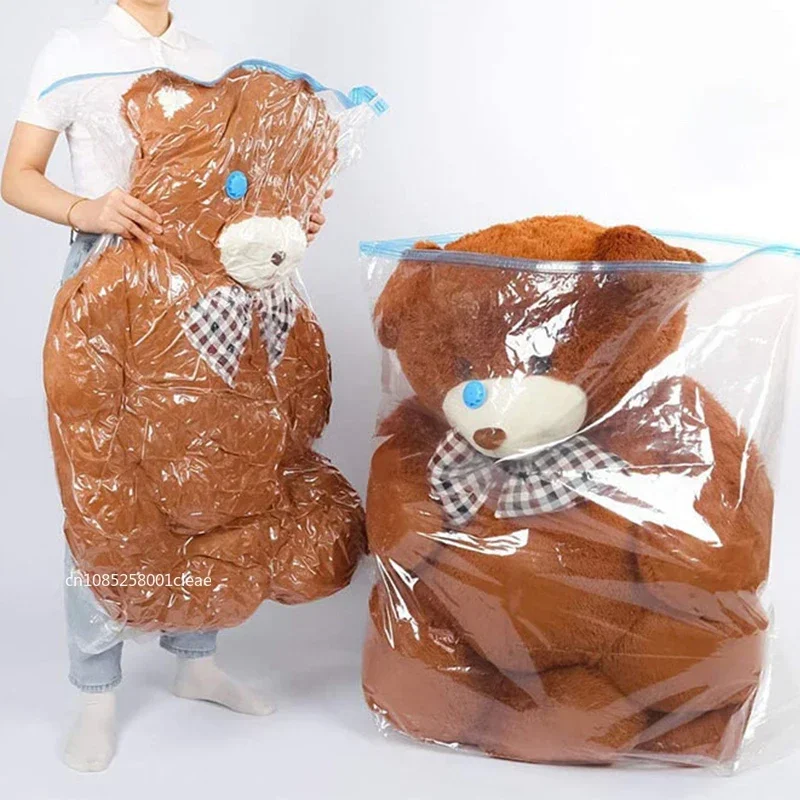 1/3/5 Stück Vakuum-Aufbewahrungsbeutel für Kleidung, Bettwäsche, platzsparende Beutel, Aufbewahrung von Vakuum-Dichtungspaket, faltbare komprimierte Organizer-Tasche – Detail 10