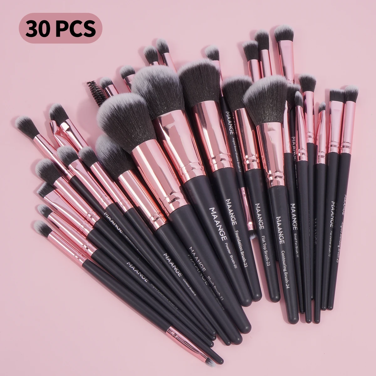 MAANGE 30PCS Professional Makeup Brush Set Eye Face Cosmetic Foundation Powder Blush Eyeshadow Blending Makeup Brush Beauty Tool