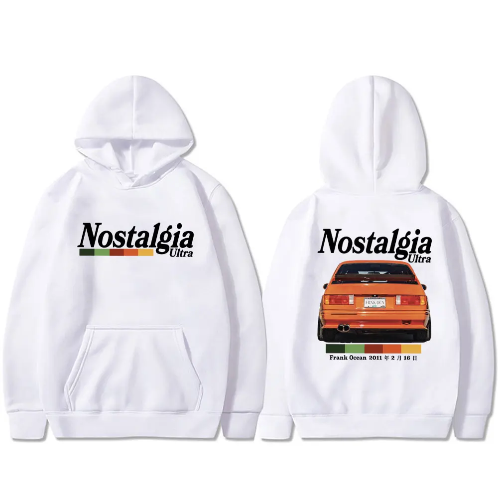 Rapper Frank Nostalgia Ultra Print Hip Hop Hoodie Blond Album Vintage Oversized Hoody Sweatshirt Men's Fleece Casual Streetwear