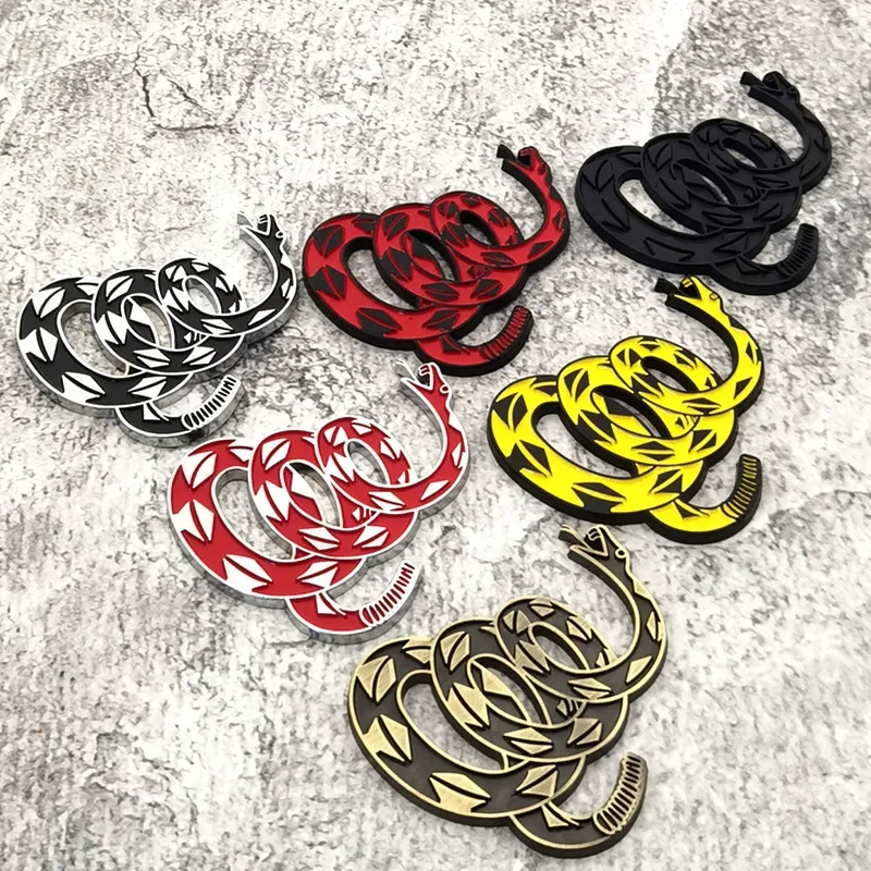 

1 Pc Dont Tread on Me Metal Car Sticker Gadsden Flag Auto Emblem 3D Snake Decal for Automotive Truck Motorcycle Car Accessories