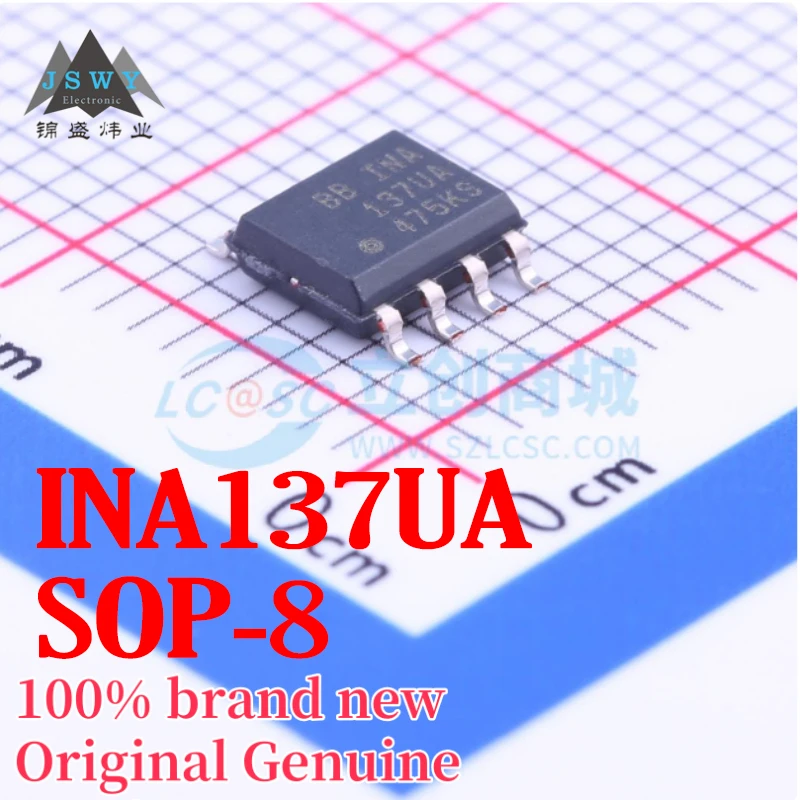 

(5/50 pcs) INA137UA INA137 SOIC-8 Audio Differential Line Receiver Genuine Fast Shipping Free Shipping