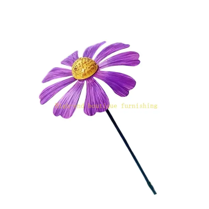 L9NB Rusts Proof Flower Metal Sculpture For Outdoor Rusts Proof Garden Decoration