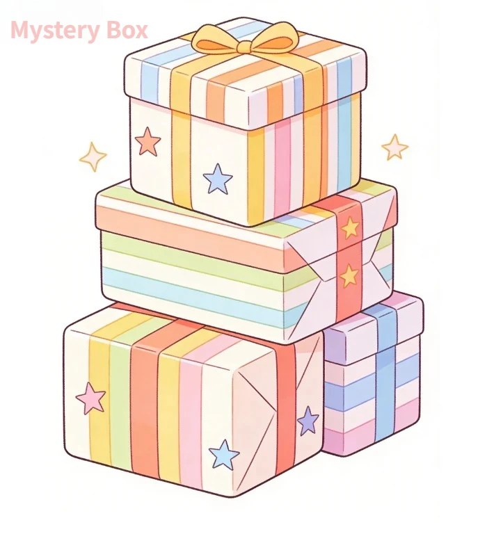 

Mysterious Surprise Box,with items randomly placed inside, offering an enjoyable experience of opening the box.