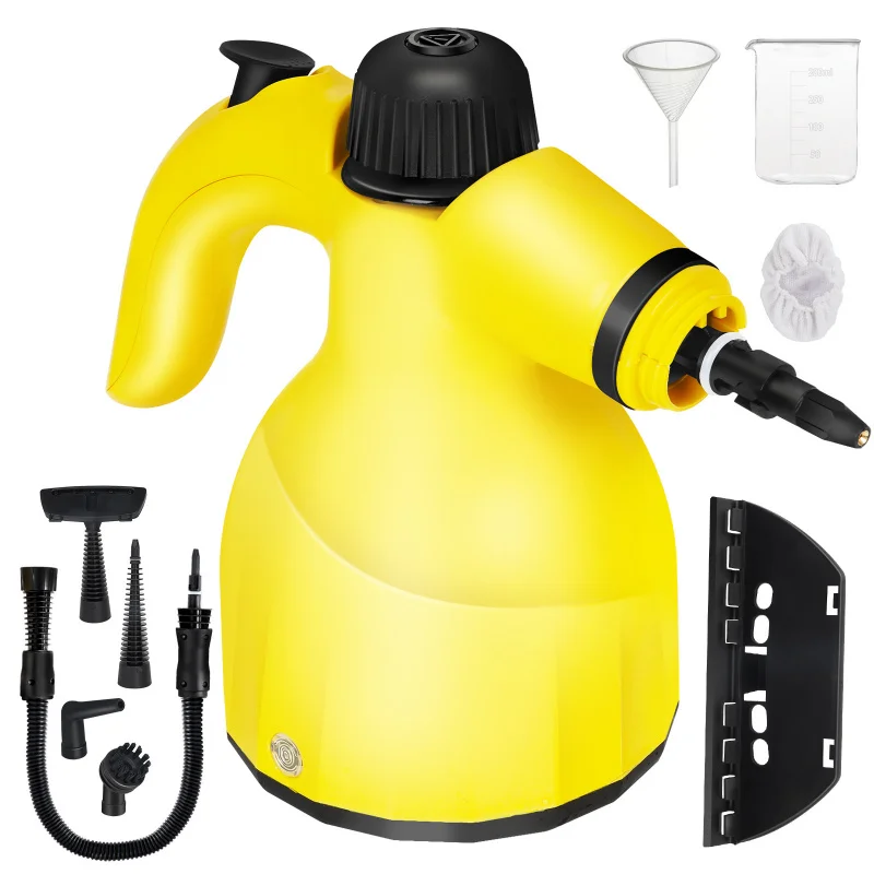 Handheld High-Temperature and High-Pressure Steam Cleaner, 10 Accessories for Kitchen and Home Cooking Dirt