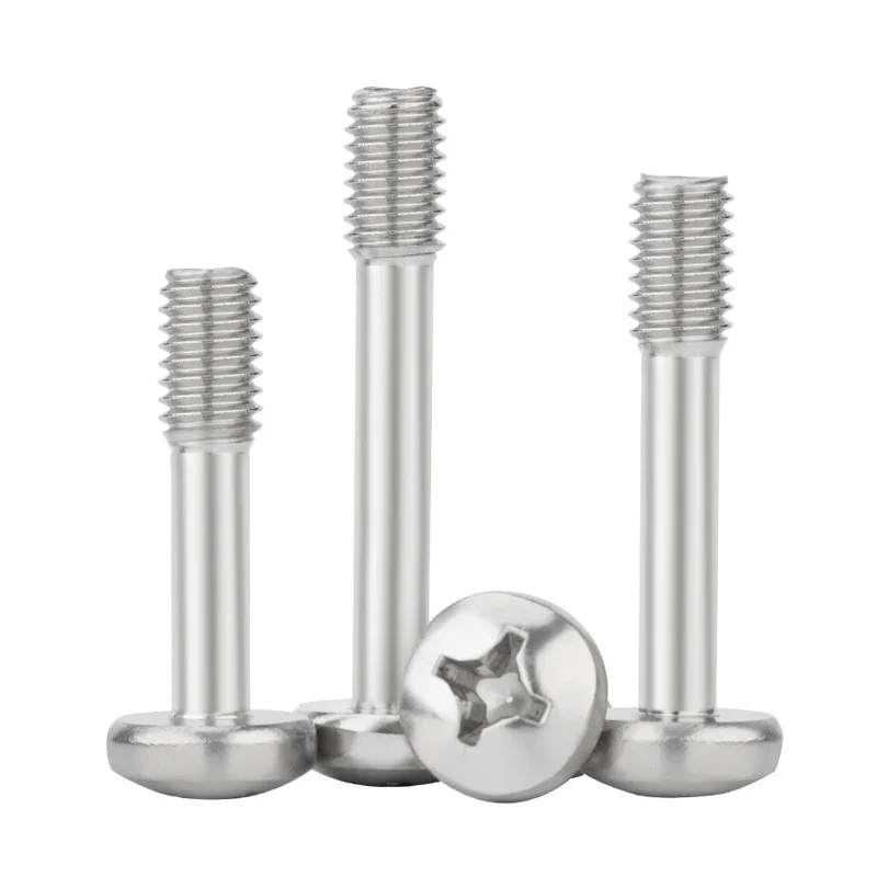 Lock Screw M2 M2.5 M3 M4 M5 M6 M8 304 Stainless Steel Cross Pan Round Head Phillips Round Head Half Thread Bolt