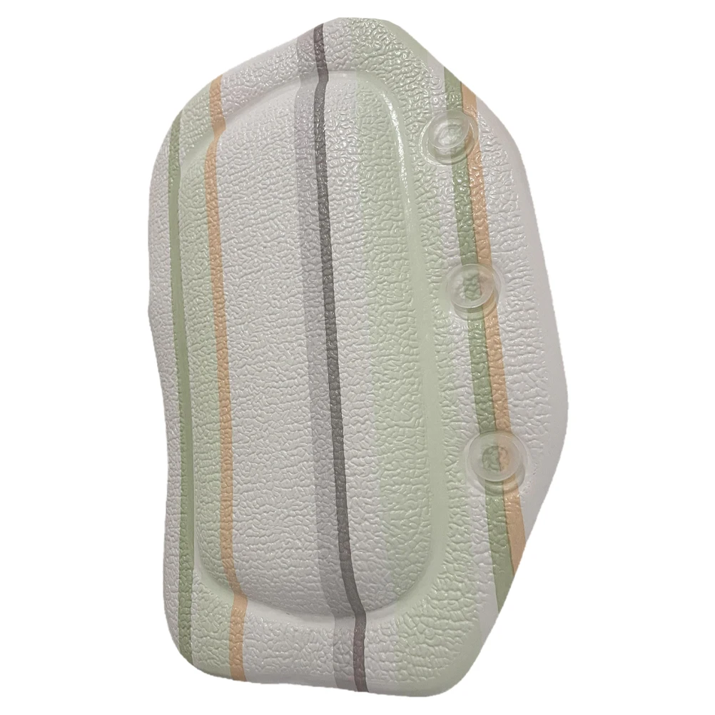 

Bathtub Pillow Soft PVC Tub Neck Headrest Pillow with Strong Suction Cup Removable Washable Design Bath Accessories
