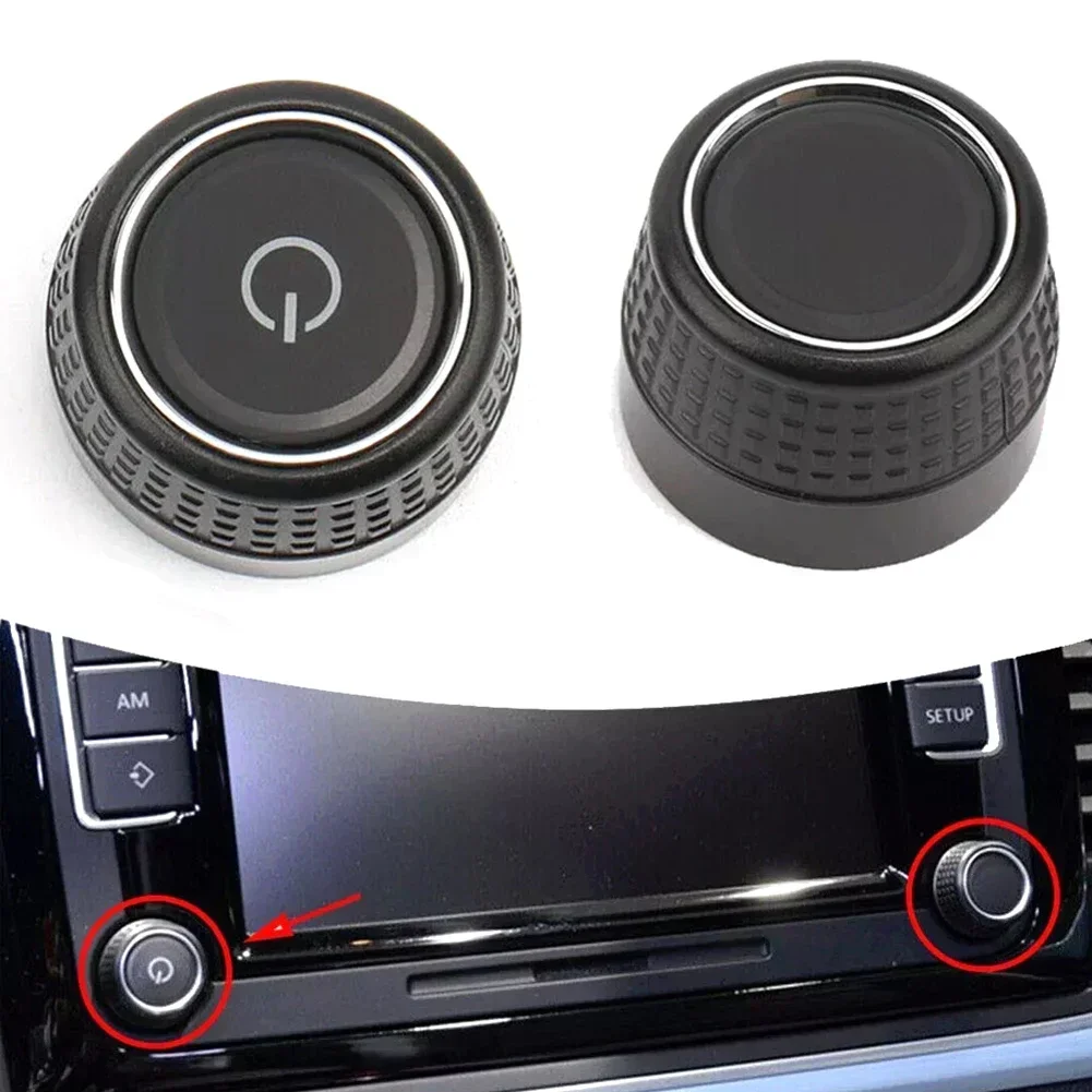 

1PCS ​Auto Car Radio Knob Switch Button Turn Knob For Golf 6 For Skoda Part Number 6C0919603 Style Optional Car Accessories